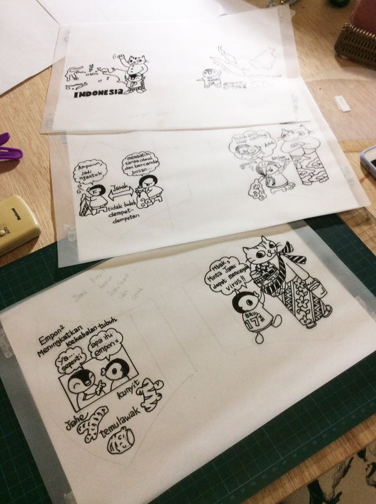 Masker Komik Corona Yang Seru Dari Cirebon